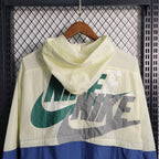 Jaqueta Corta Vento Nike 23/24 - Bege e Azul