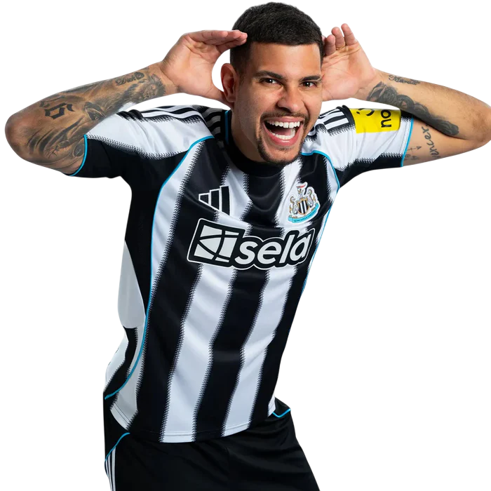 Camisa Newcastle I 25/26 - Torcedor - Adidas - Branca e Preta